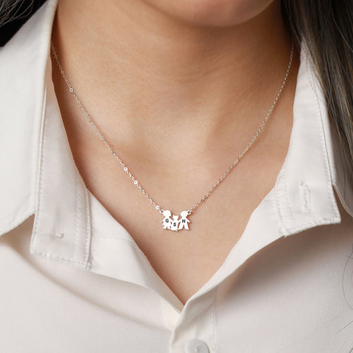 Family Animal Jewelry, Dog Mom Necklace, Dog Cat Necklace