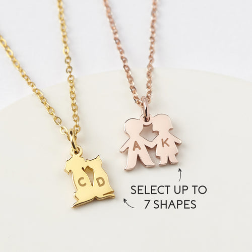 Family Animal Jewelry, Dog Mom Necklace, Dog Cat Necklace