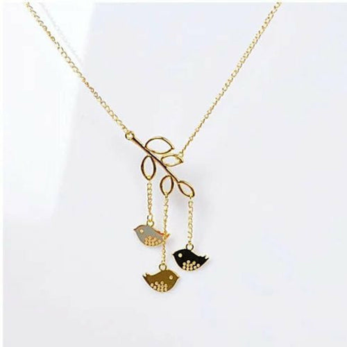 We R Family Necklace Includes 3 Birds Together