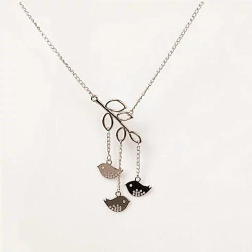 We R Family Necklace Includes 3 Birds Together